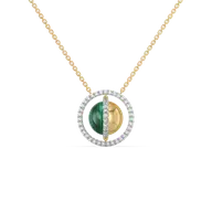 Malachite Muse - Lab Diamond Necklace thumbnail 1