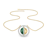 Malachite Muse - Lab Diamond Necklace thumbnail 2