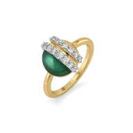 Malachite Muse - Lab Diamond Ring thumbnail 1