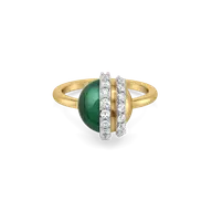 Malachite Muse - Lab Diamond Ring thumbnail 2