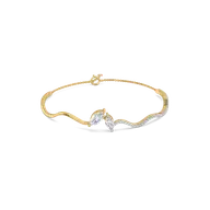 Marquise Drama - Pure Gold Lab Diamond Bangle thumbnail 3