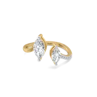 Marquise Drama - Pure Gold Lab Diamond Ring thumbnail 1