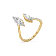 Marquise Drama - Pure Gold Lab Diamond Ring thumbnail 3