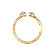 Marquise Drama - Pure Gold Lab Diamond Ring thumbnail 4