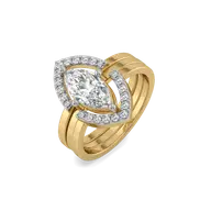 Marquise Mirage – Lab Diamond Modular Ring thumbnail 1