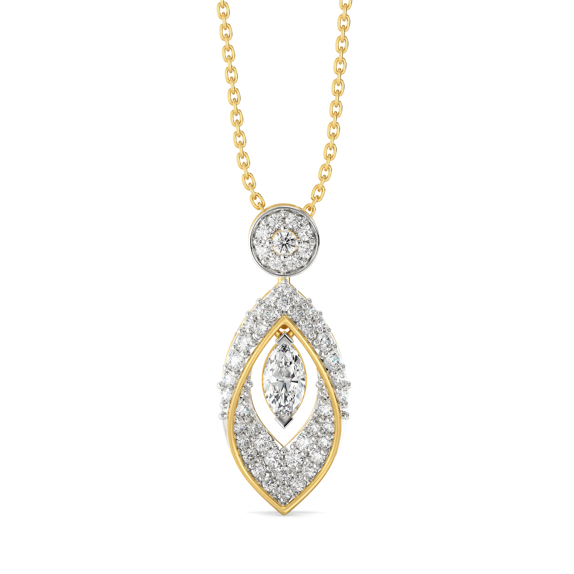 Marquise Mirage - Lab Diamond Pendant — image 1