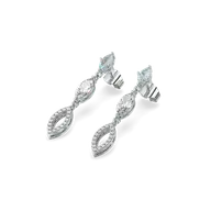 Marquise Mist Drops - Pure Gold Lab Diamond Earrings thumbnail 4
