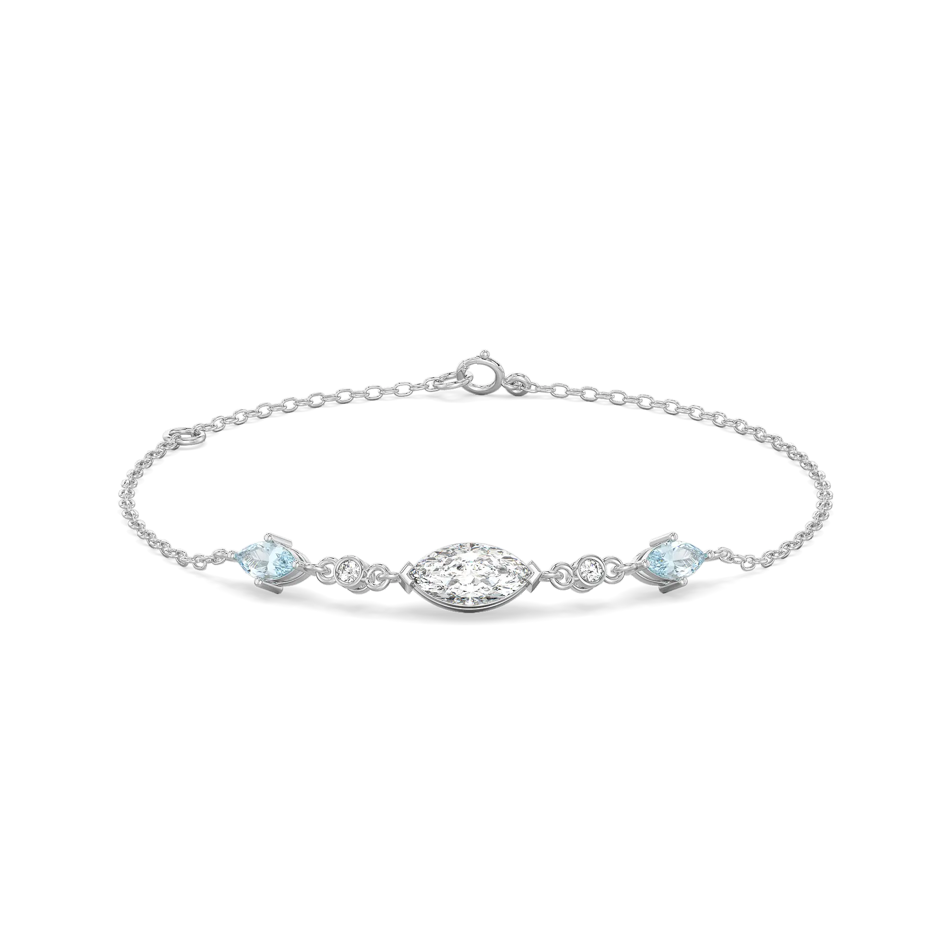 Marquise Mist - Pure Gold Lab Diamond Bracelet