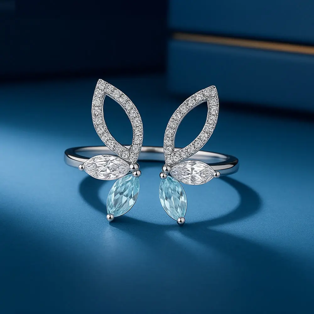 Marquise Mist - Pure Gold Lab Diamond Ring — image 1