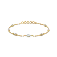 Marquise Station - Lab Diamond Bracelet thumbnail 1