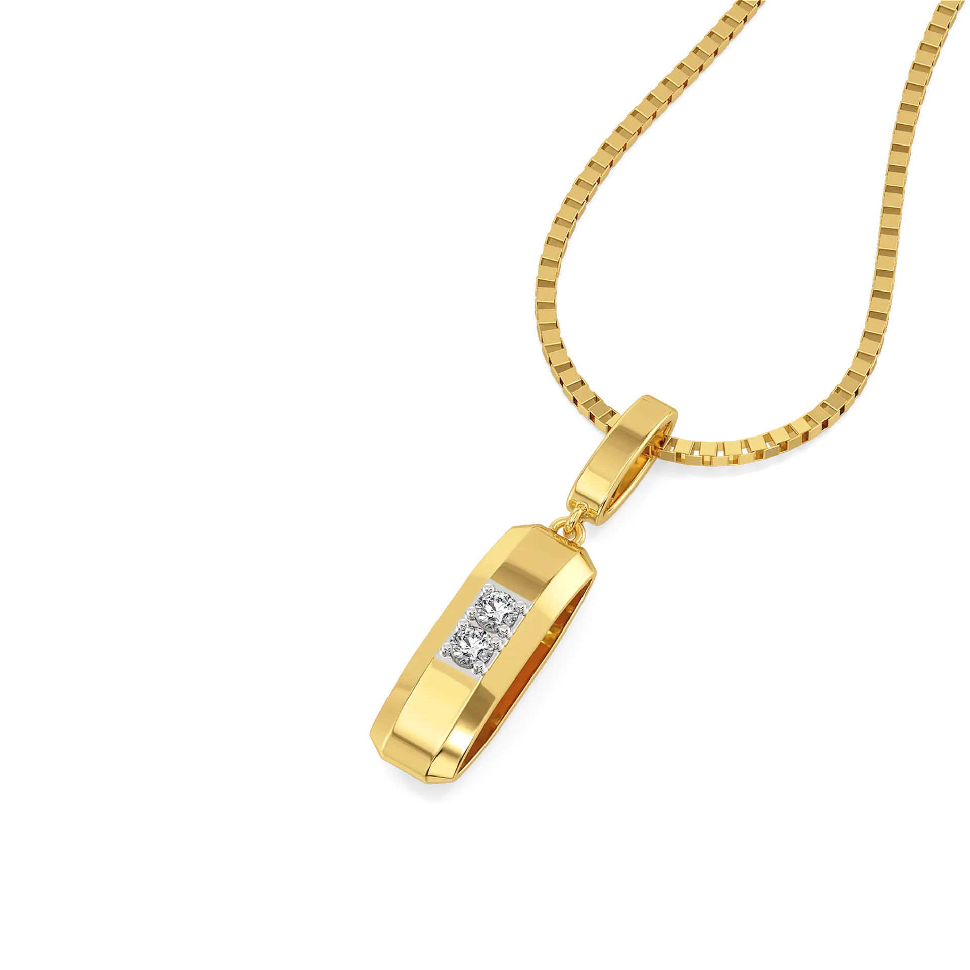 Masculine Edge - Lab Diamond Men's Pendant — image 1
