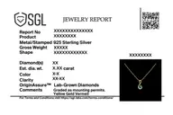 Melody of Emeralds - Lab Diamond Pendant Necklace thumbnail 4