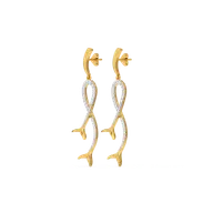Mermaid Lure - Lab Diamond Drop Earrings thumbnail 4