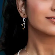 Mermaid Lure - Lab Diamond Drop Earrings thumbnail 6