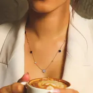Midnight Enchanted - Lab Diamond Clover Necklace thumbnail 4
