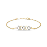 Mini Squares - Pure Gold Lab Diamond Fashion Bracelet thumbnail 2