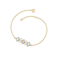 Mini Squares - Pure Gold Lab Diamond Fashion Bracelet thumbnail 3