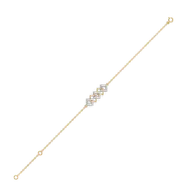 Mini Squares - Pure Gold Lab Diamond Fashion Bracelet thumbnail 4