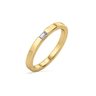 Modern Baguette Band - Lab Diamond Ring thumbnail 1