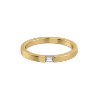 Modern Baguette Band - Lab Diamond Ring thumbnail 2