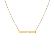 Modern Baguette - Lab Diamond Necklace thumbnail 1