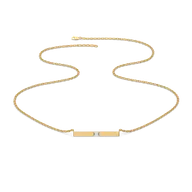 Modern Baguette - Lab Diamond Necklace thumbnail 2
