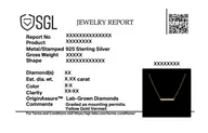 Modern Baguette - Lab Diamond Necklace thumbnail 4