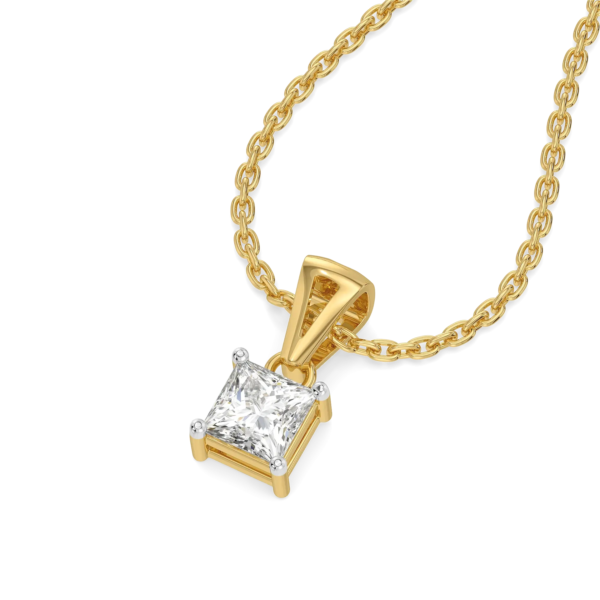 Modern Muse - Pure Gold Lab Diamond Pendant
