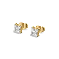 Modern Muse - Pure Gold Lab Diamond Stud Earrings thumbnail 1