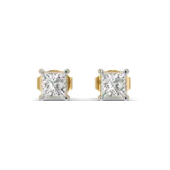 Modern Muse - Pure Gold Lab Diamond Stud Earrings thumbnail 2