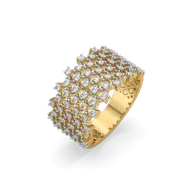 Moonlace Majesty - Pure Gold Lab Diamond Ring thumbnail 1