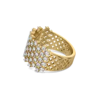 Moonlace Majesty - Pure Gold Lab Diamond Ring thumbnail 3