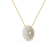 Moonlace Majesty - Pure Gold Lab Diamond Solitaire Necklace thumbnail 2