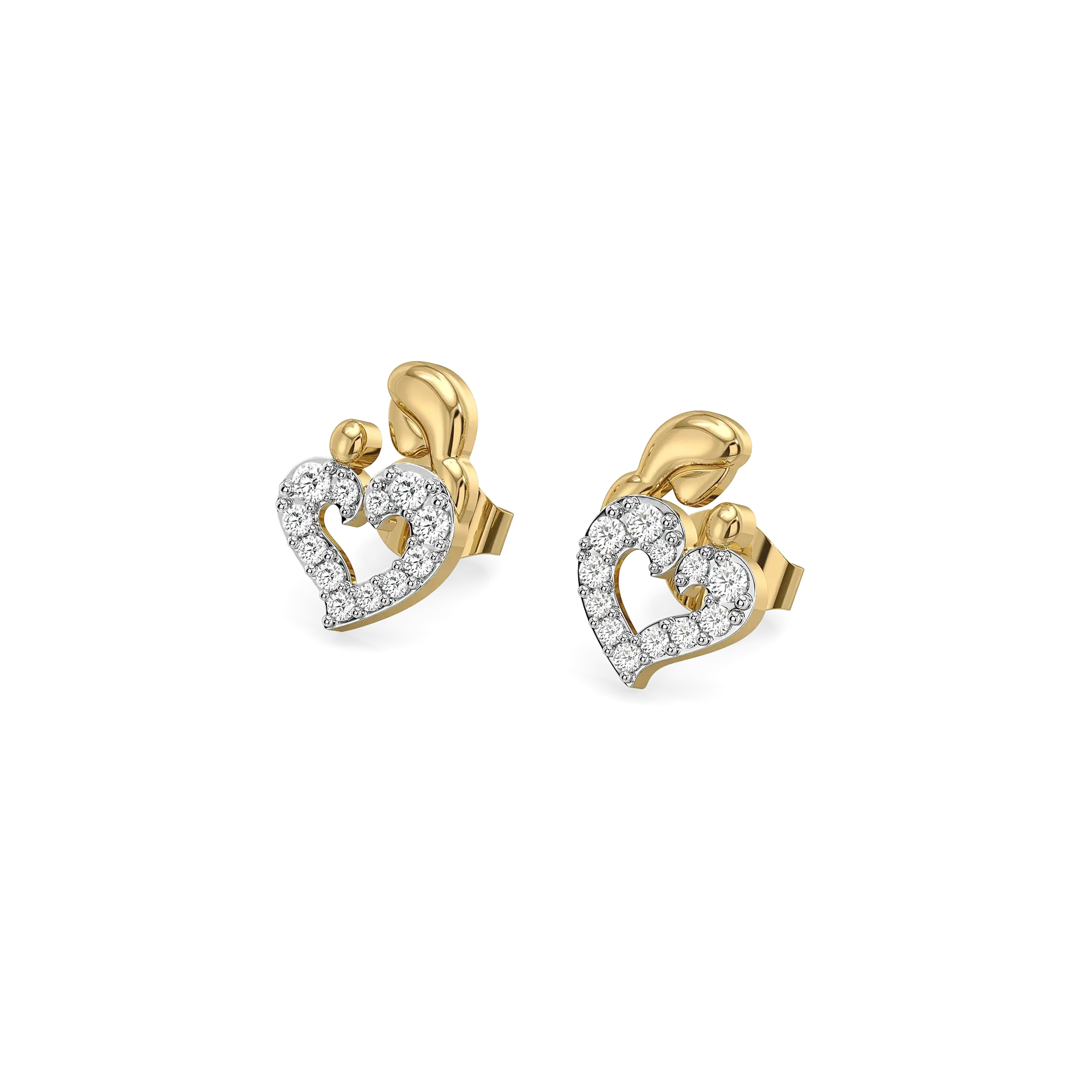 Mother Moon - Lab Diamond Stud Earrings — image 1