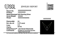 Multi-layered - Lab Diamond V Necklace thumbnail 7