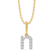 Nailed It N - Lab Diamond Alphabet Pendant thumbnail 1