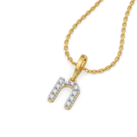 Nailed It N - Lab Diamond Alphabet Pendant thumbnail 2