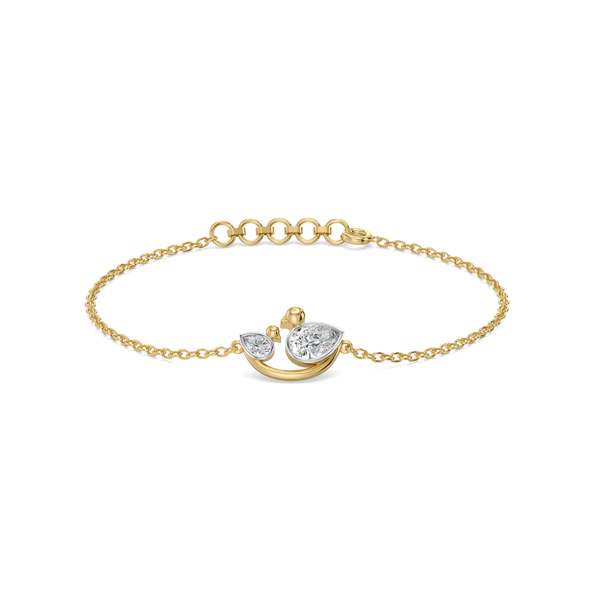 Nestled Bonds - Lab Diamond Bracelet — image 1
