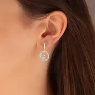 Nestled Bonds - Lab Diamond Drop Earrings thumbnail 2