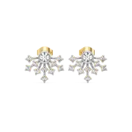 Nightfall Ignite - Pure Gold Lab Diamond Stud Earrings thumbnail 3