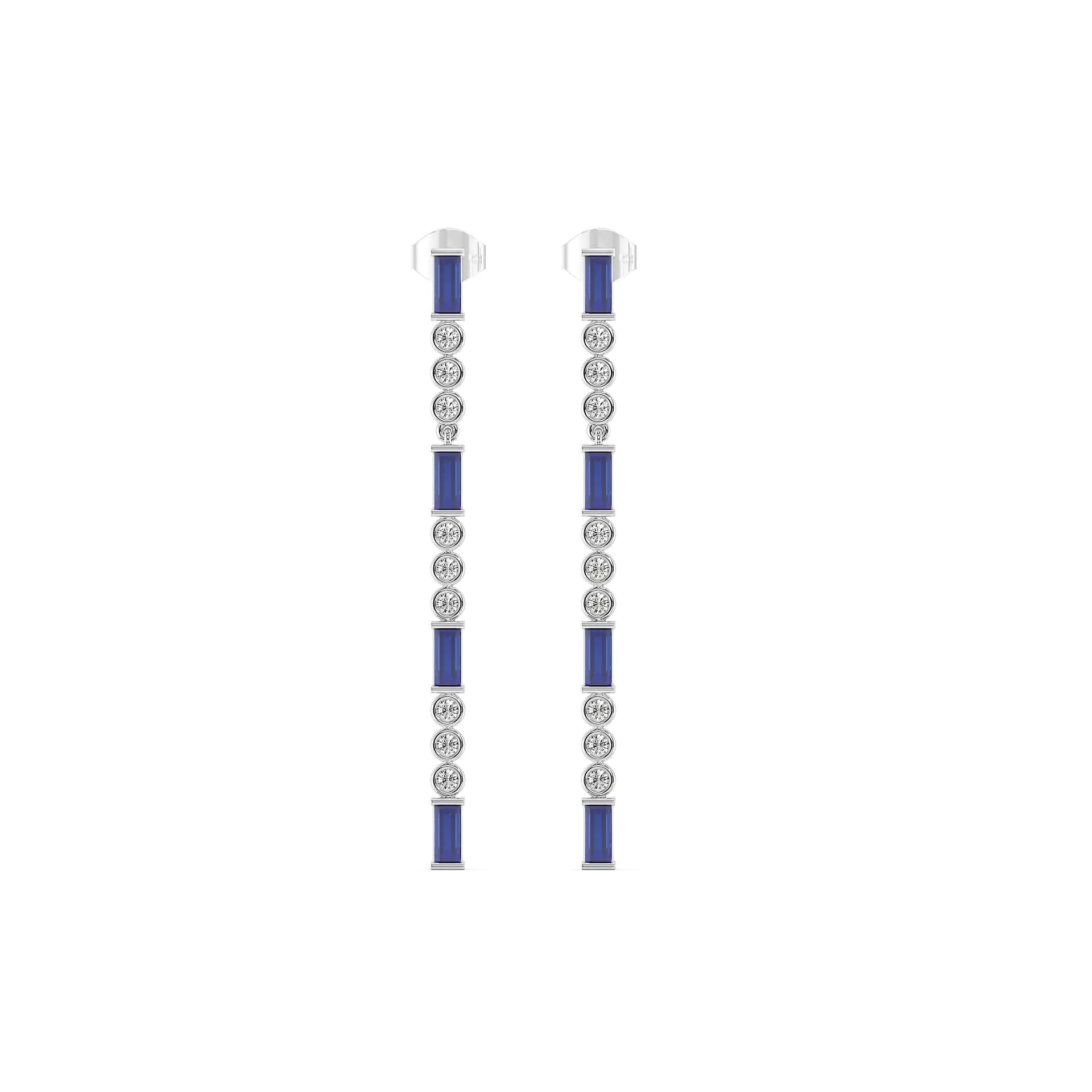 Nightfall - Lab Diamond Drop Earrings