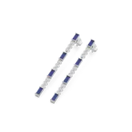Nightfall - Lab Diamond Drop Earrings thumbnail 2