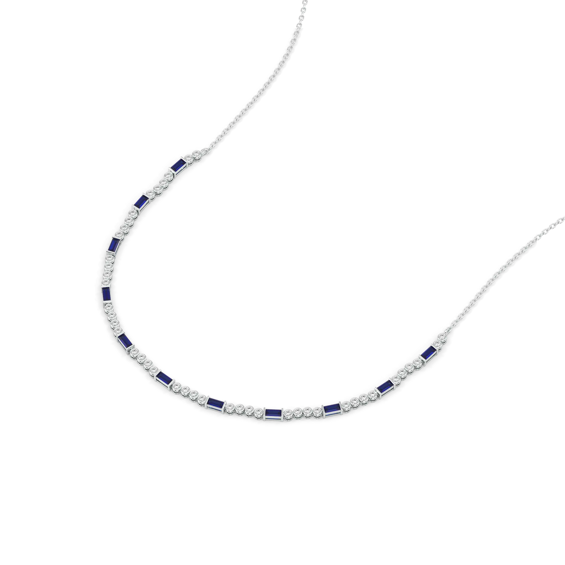 Nightfall - Lab Diamond Tennis Necklace — image 1