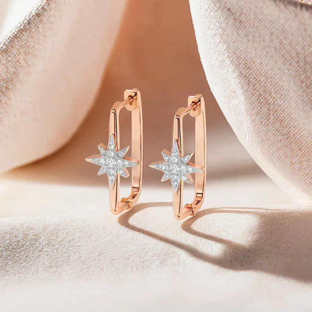 NorthStar Huggies - Lab Diamond Earrings