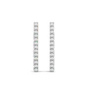 Offbeat Edge - Lab Diamond Hoop Earrings thumbnail 3