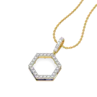 Offbeat Edge - Lab Diamond Pendant thumbnail 1