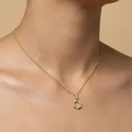 Offbeat Edge - Lab Diamond Pendant thumbnail 2