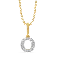 Oh-So O - Lab Diamond Alphabet Pendant thumbnail 1