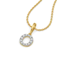 Oh-So O - Lab Diamond Alphabet Pendant thumbnail 2