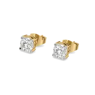 One & Only - Pure Gold Lab Diamond Solitaire Earrings thumbnail 1